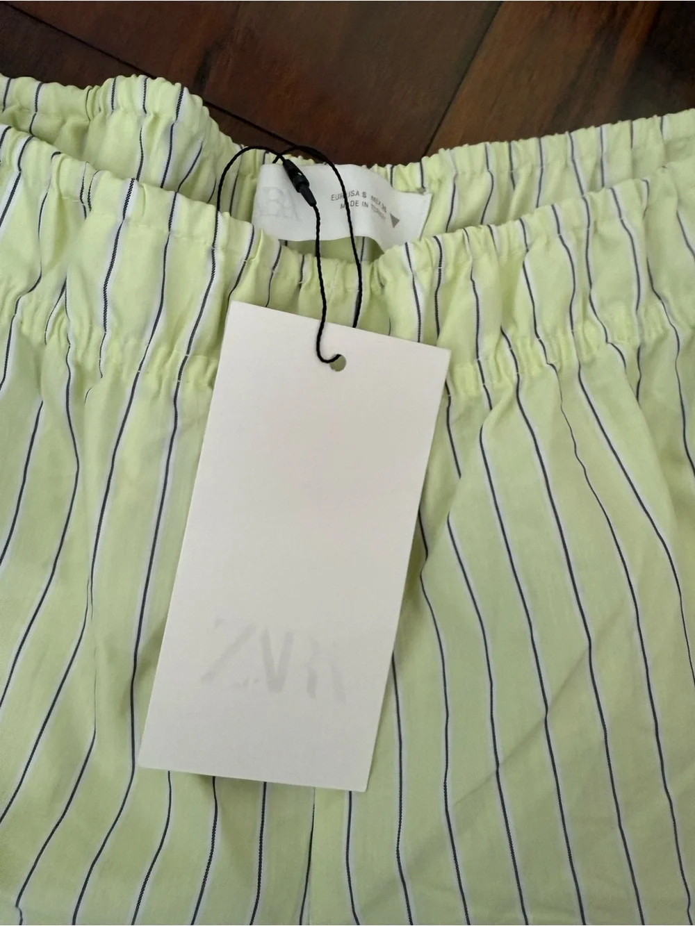 New ZARA Striped Lounge Shorts With Pockets